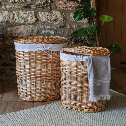Natural oval wicker - natural,