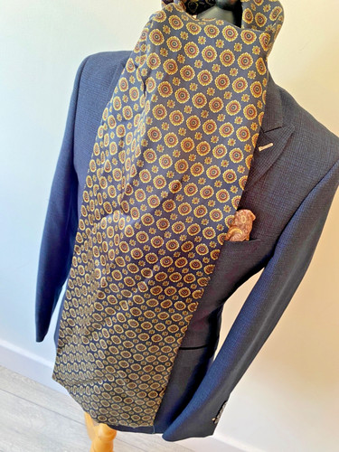 Vintage mens navy retro