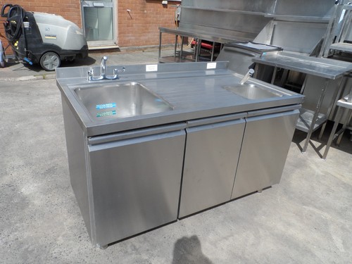 Stainless steel double bowl - stainless,