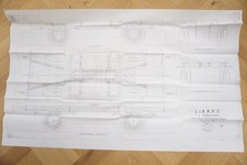 1896 LNWR Underframe Truck Horse Box Drawing Technical Railway Diagram Loco