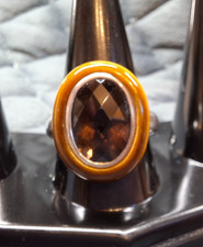  SIZE 'R' SMOKY QUARTZ AND