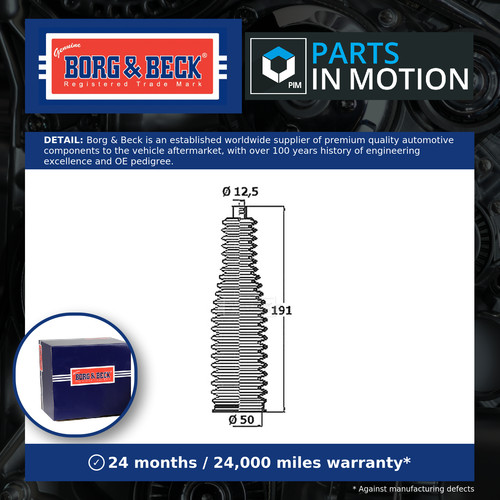 Steering rack boot fits smart - steering,