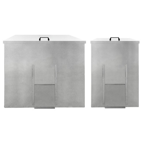 Coal storage bunker galvanised - coal,