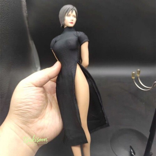 Scale black cheongsam - scale,