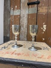 Antique Pair Of Goblets Cups