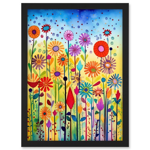 Tall mixed flowers modern folk - mixed,