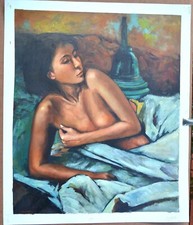 Hand painted Oil painting On Canvas, 20"x24" Unsigned, never been framed