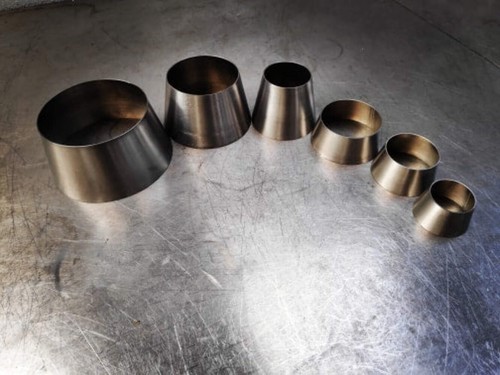 Titanium reducer 102mm - titanium, 4"/102mm