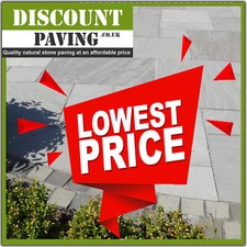 Kandla Grey Indian Sandstone Paving Patio Slabs 900 x 600 in 22mm ~FREE DELIVERY