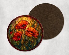 Poppy Flowers Nature Stained