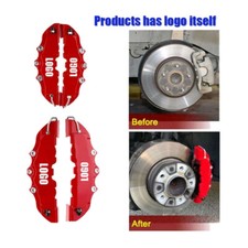 4x Red 3D Front&Rear Car Disc