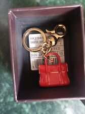Mulberry Tomato Red Gold Handbag Charm, New In The Box