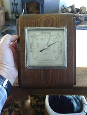 Vintage Shortland Smith's (S.B) Barometer In Oak Surround, c1930s