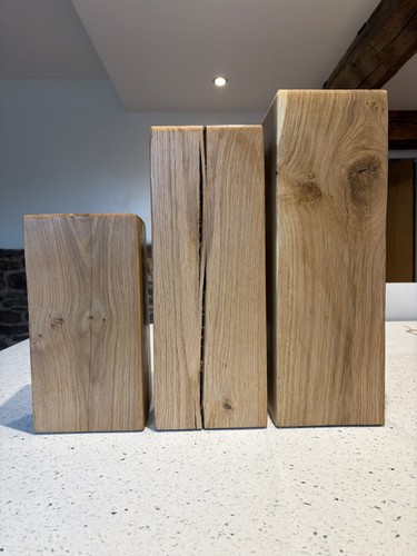 Set solid oak blocks side - set, 3