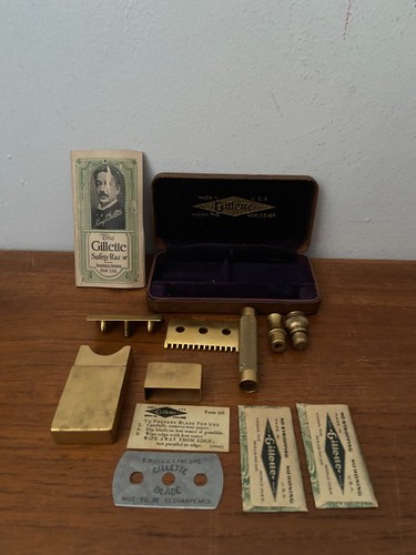 Antique 1910 gillette - 1910's, gold