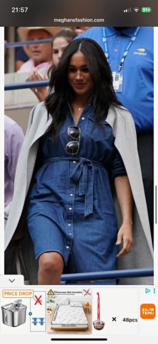 Crew blue denim - belted, shirt