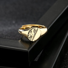 Women's 18ct Gold Half Face