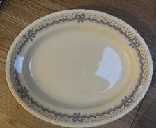 Vintage Early 1900’s New Hall, Hanley 'Melody' Pattern, Small Oval Serving Plate
