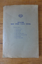 Mullard Valve Tester Folder &