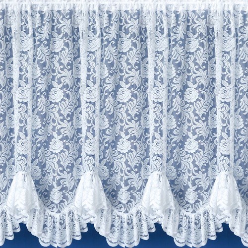 Kew flounce floral white lace - flounce,