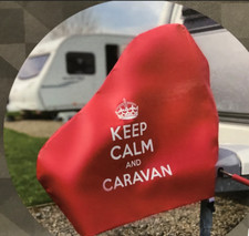 Keep Calm Tow Hitch Cover Faux Leather Caravan Trailer Towing - 7399A