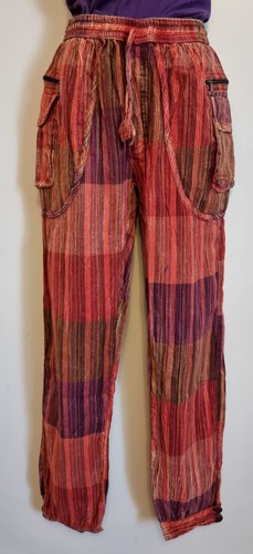 Stonewashed cotton trousers - cotton,