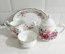 Vtg Mix/Match Floral Bone