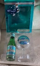 BABYCHAM 1953-2013 - 60th Anniversary Glass + Coaster Set + EMPTY Bottle BOXED