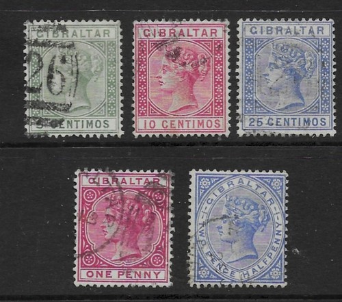 Gibraltar used issues 2 - qv,