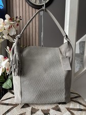 NEXT Real Grey Suede Leather Shoulder Bag , Handbag