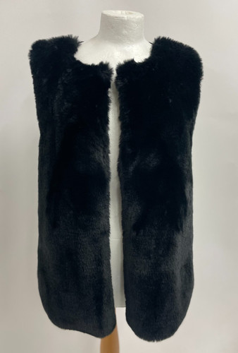 New look ladies black fur - new,