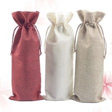  3 Pcs Jute Bottle Bag Drinks