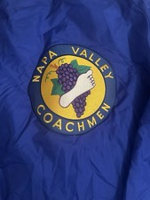 Vintage Big Mac Napa Valley Coachman Winery Nylon Windbreaker Blue Jacket XL