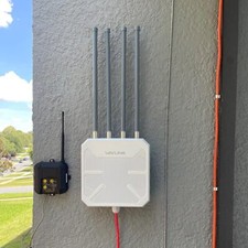 WiFi 6 Range Extender Outdoor 2.4Ghz/5Ghz WiFi Repeater 1800Mbps for Farm Yard