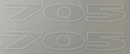 Dynatech 705 top tube - , decal