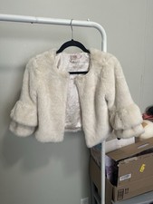 Cream faux fur bolero - cream,