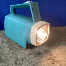 Vintage blue Ever Ready Small LANTERN Torch 1970''s VW Camper Camping Caravan