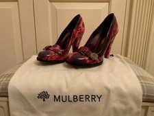 Mulberry Bayswater Loopy Leopard shoes - size 36 UK3