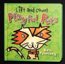 Playful Pets Counting Board Book with Flaps New Baby Toddler Book first Maths