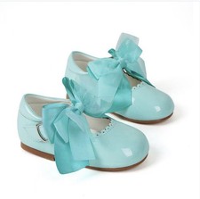 Mint Patent Baby Girl Bow