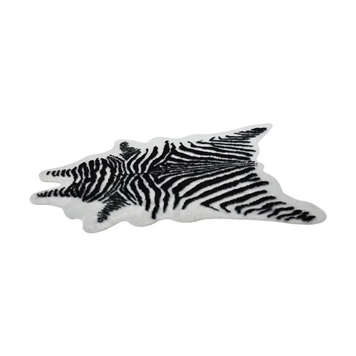 Faux zebra print rug - zebra,