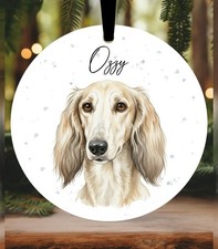 Saluki Christmas Bauble