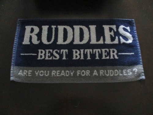 Ruddles beer towel - towel, 90s