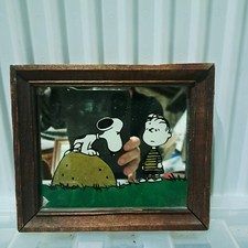 Rare vintage Snoopy Charlie Brown Mirror Peanuts Retro Old Cartoon 80s 90s 