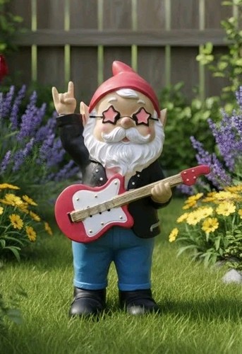 Mini rockstar gnome outdoor - ,