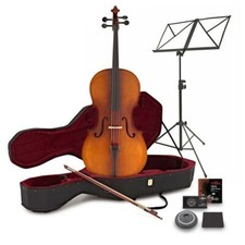 Student Full Size Cello with Case Antique + Beginner Pack