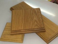 Solid Hardwood Oak display/Trophy/model base and plinths many sizes wooden bases