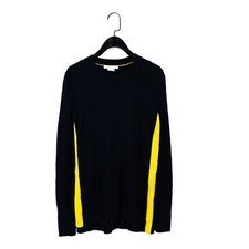 Boden Navy Yellow Tight Knit