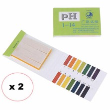 160pcs 2 books Full Range 1-14 pH Test Paper Strips Litmus Testing Indicator