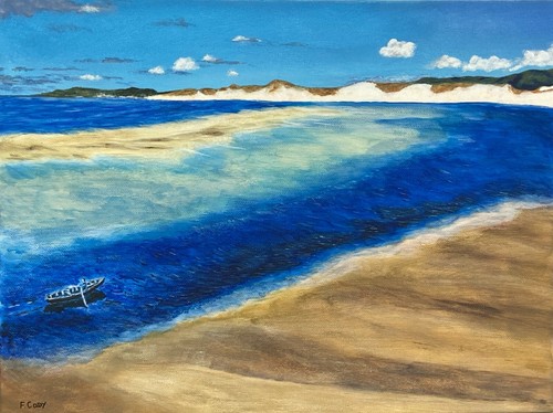 Acrylic painting lonesome - painting,